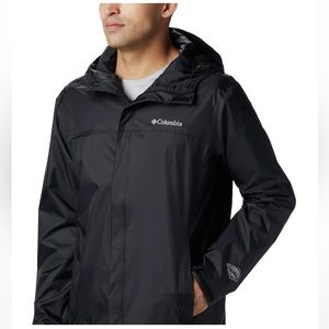 Columbia Men's Watertight II Rain Jacket, Size Large, Black